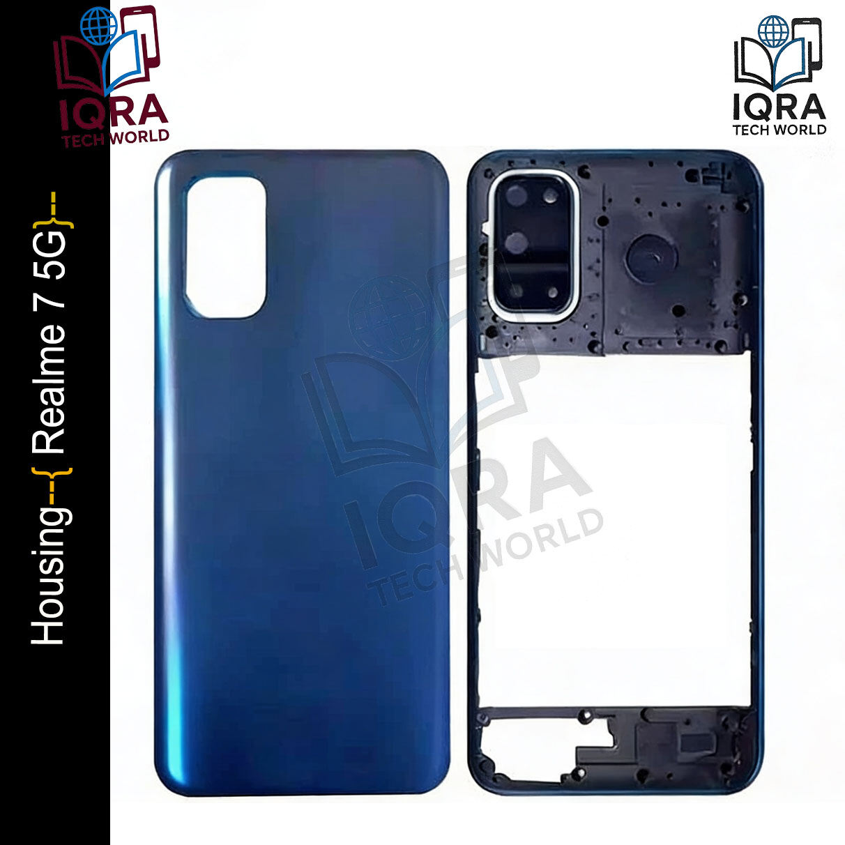 Realme 7 5G (Backshell) Back Panel with Side Frame Housing Replacement Parts Price in Bangladesh - Mobile.com.bd