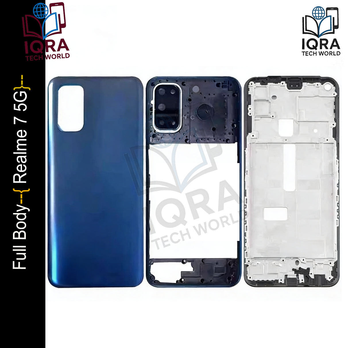 Realme 7 5GFull Body Housing / Middle Frame Chassis with Back Panel Replacement Parts Price in Bangladesh - Mobile.com.bd