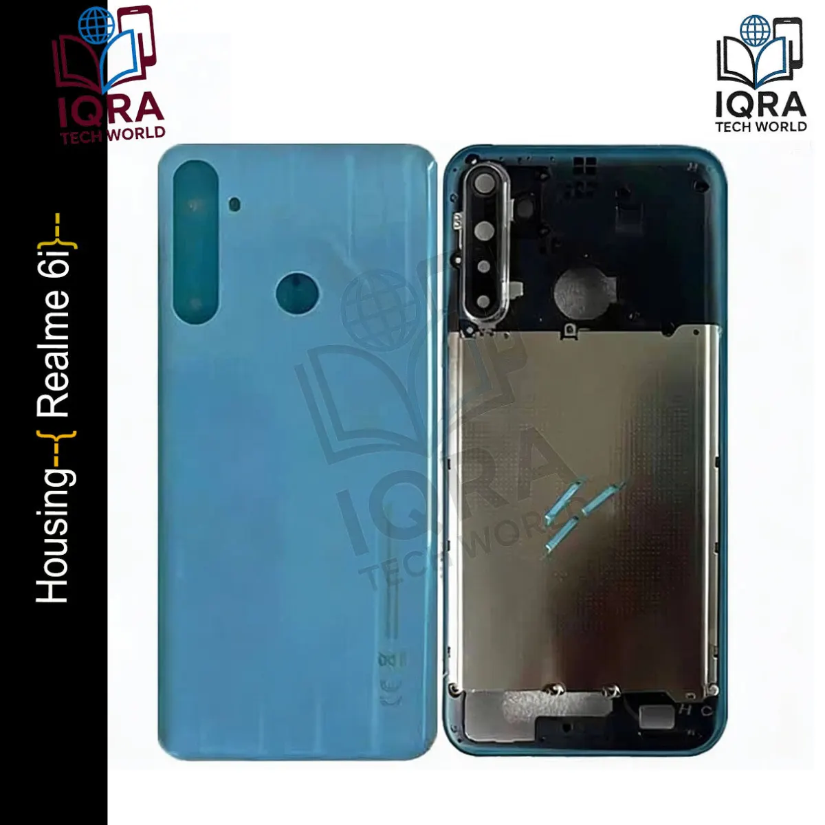Realme 6i (Backshell) Back Panel with Side Frame Housing(Blue) Back Panels & Housings Price in Bangladesh - Mobile.com.bd