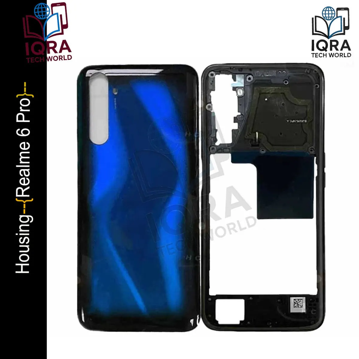Realme 6 Pro (Backshell) Back Panel with Side Frame Housing(Blue) Back Panels & Housings Price in Bangladesh - Mobile.com.bd