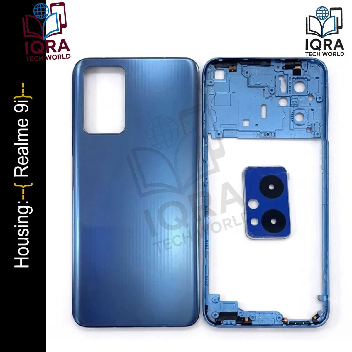 Realme 9i (Backshell) Back Panel with Side Frame Housing(Blue) Back Panels & Housings Price in Bangladesh - Mobile.com.bd