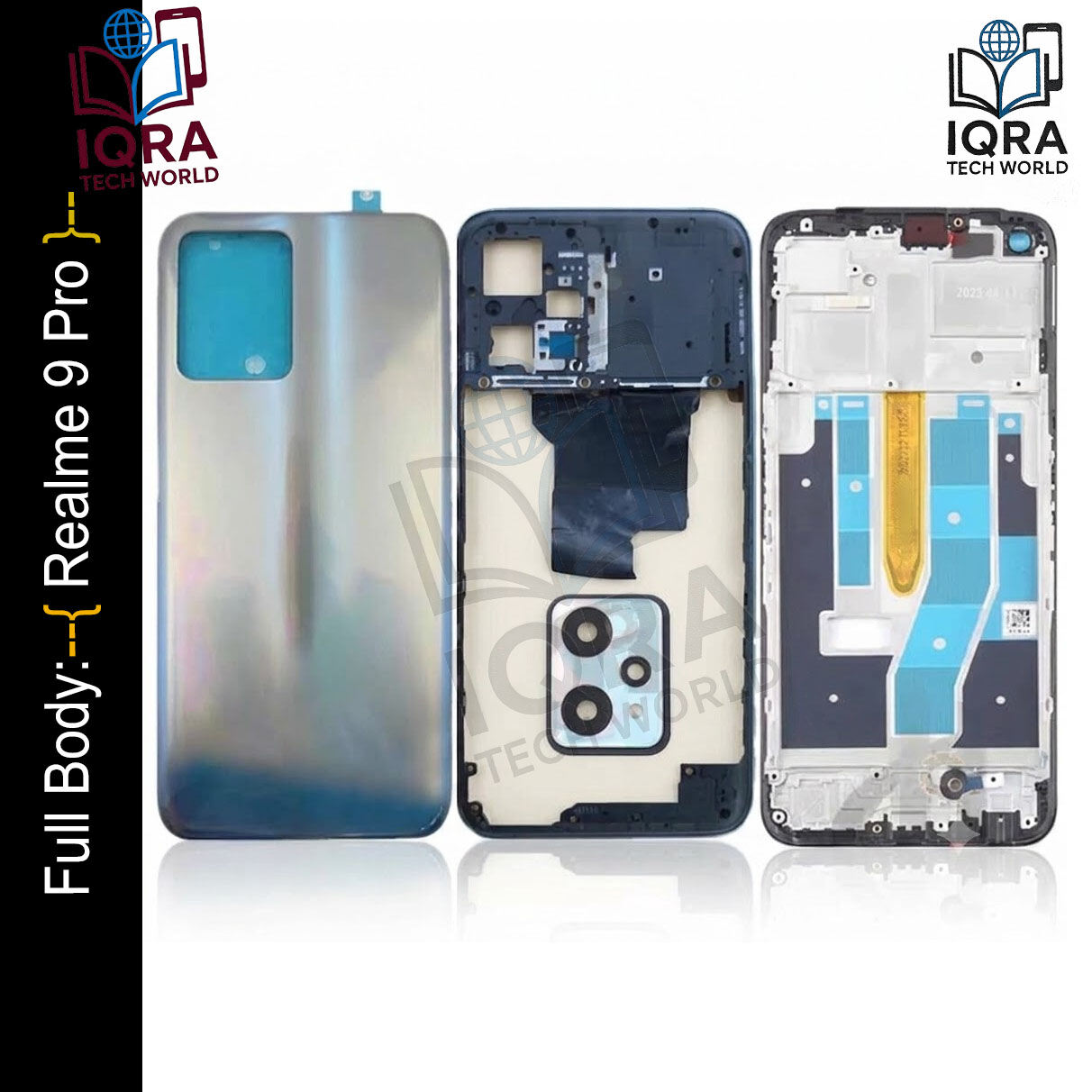 Realme 9 Pro Full Body Housing / Middle Frame Chassis with Back Panel(Blue) Replacement Parts Price in Bangladesh - Mobile.com.bd