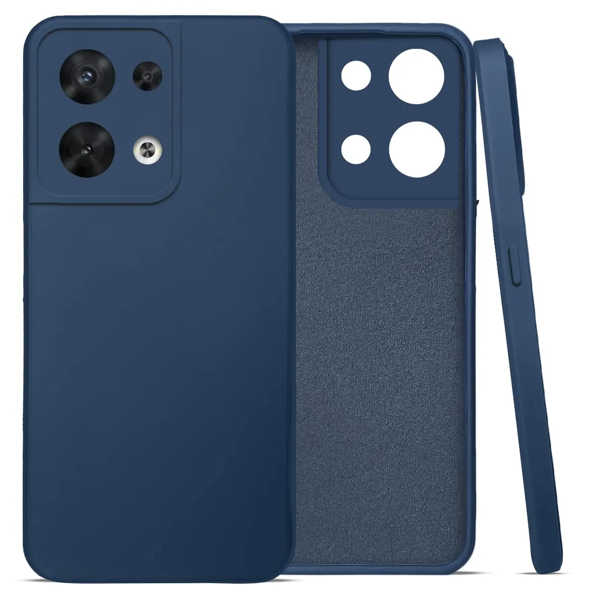 Realme Oppo Reno8 4G ALL Type of cover ( Silicone cover / Xundd cover / Pani cover / Transparent cover ) cover blue Silicone Replacement Parts Price in Bangladesh - Mobile.com.bd