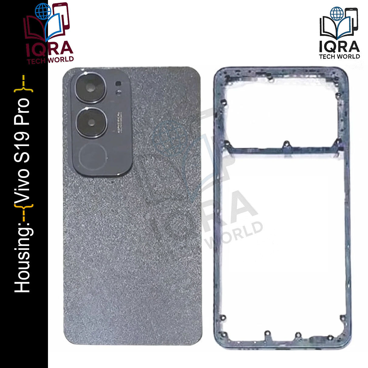 Vivo S19 Pro (Backshell) Back Panel with Side Frame Housing(Black) Replacement Parts Price in Bangladesh - Mobile.com.bd