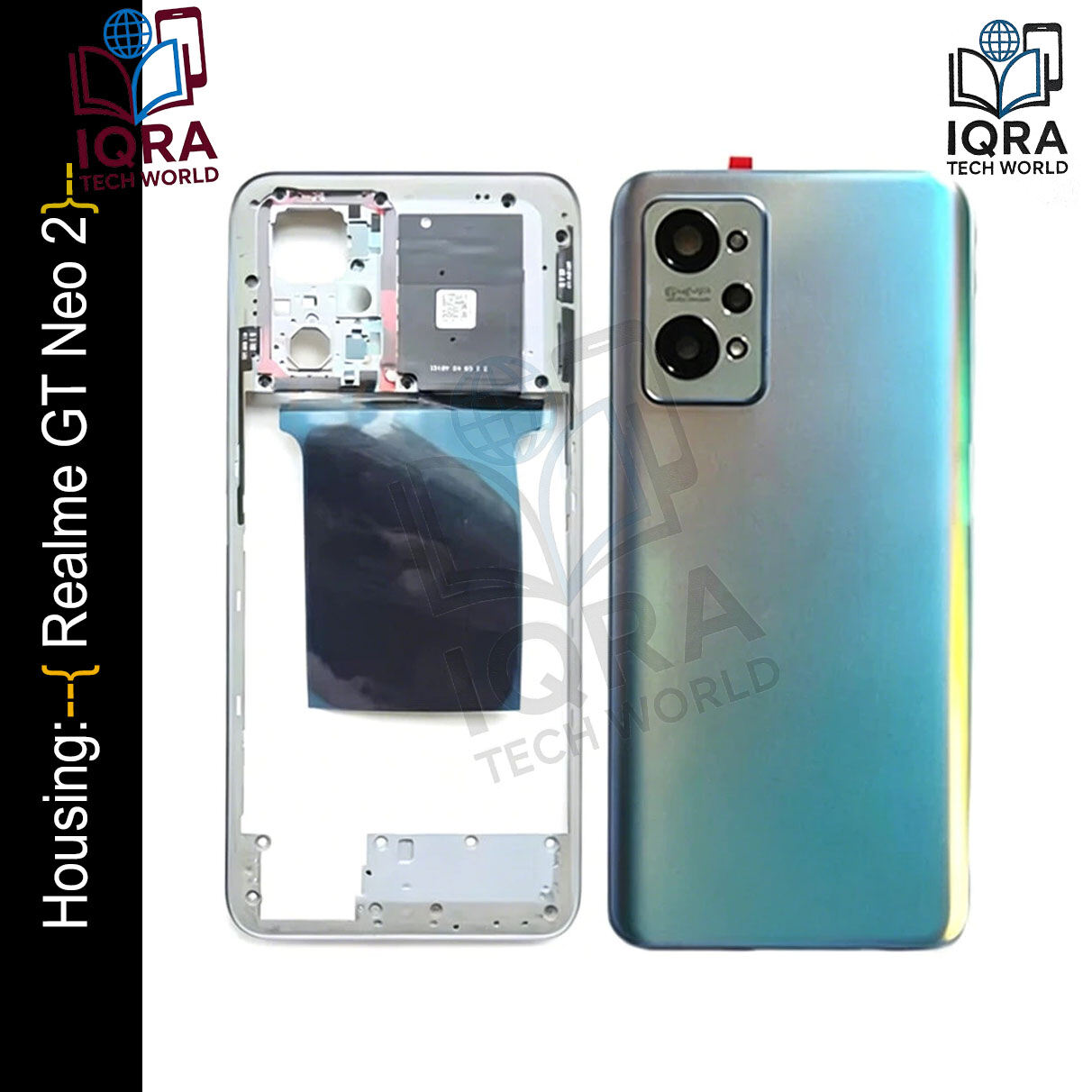 Realme GT Neo 2 (Backshell) Back Panel with Side Frame Housing(Blue) Replacement Parts Price in Bangladesh - Mobile.com.bd