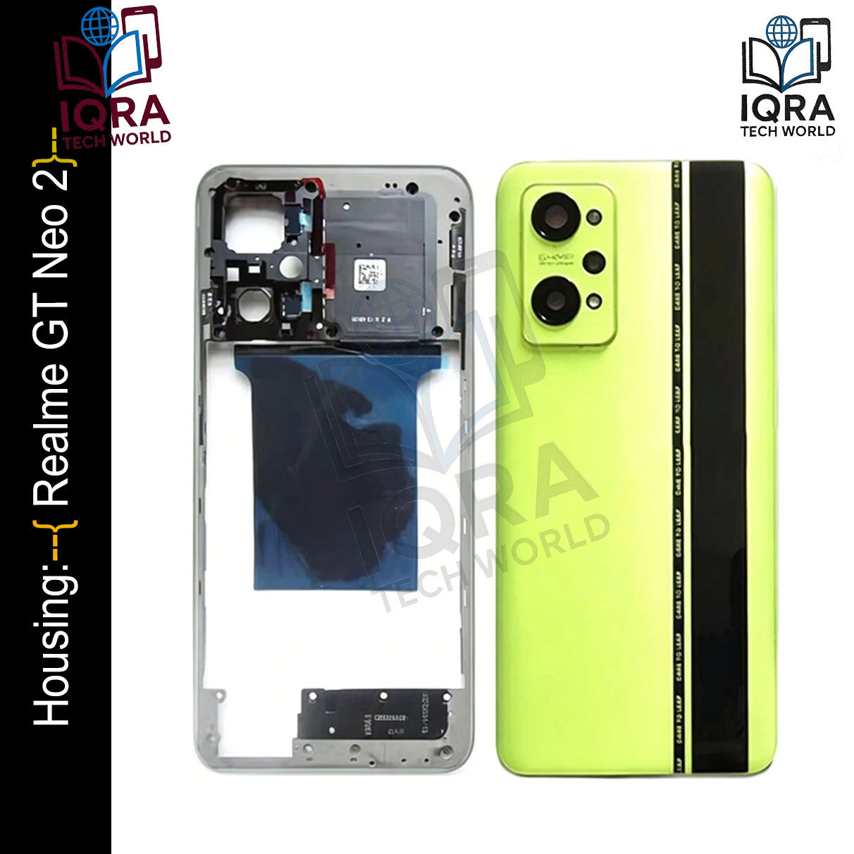Realme GT Neo 2 (Backshell) Back Panel with Side Frame Housing(Green) Replacement Parts Price in Bangladesh - Mobile.com.bd