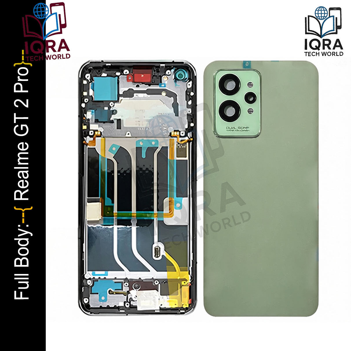 Realme GT 2 Pro Full Body Housing / Middle Frame Chassis with Back Panel(Green) Replacement Parts Price in Bangladesh - Mobile.com.bd
