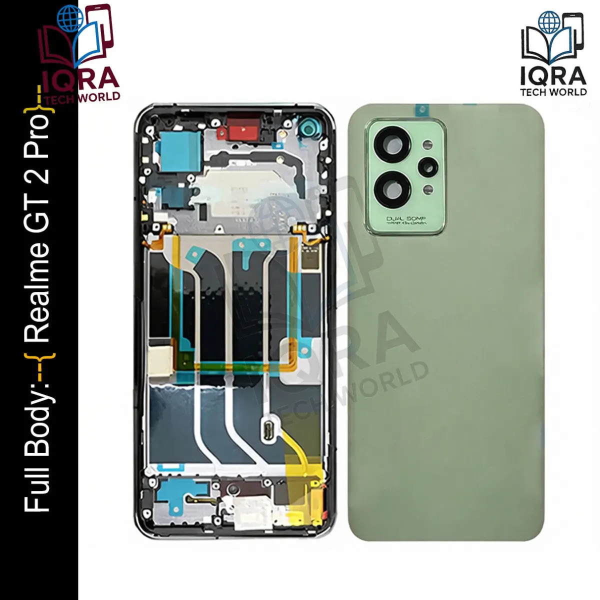 Realme GT 2 Pro Full Body Housing / Middle Frame Chassis with Back Panel(Green) Replacement Parts Price in Bangladesh - Mobile.com.bd