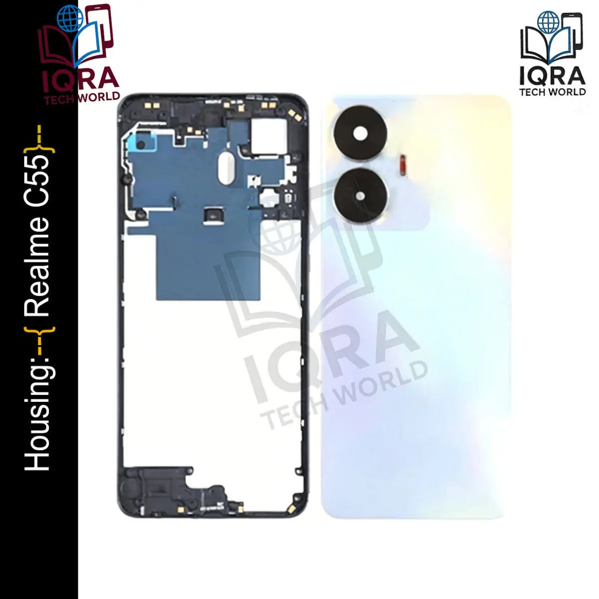 Realme C55 (Backshell) Back Panel with Side Frame Housing(Gold) Back Panels & Housings Price in Bangladesh - Mobile.com.bd
