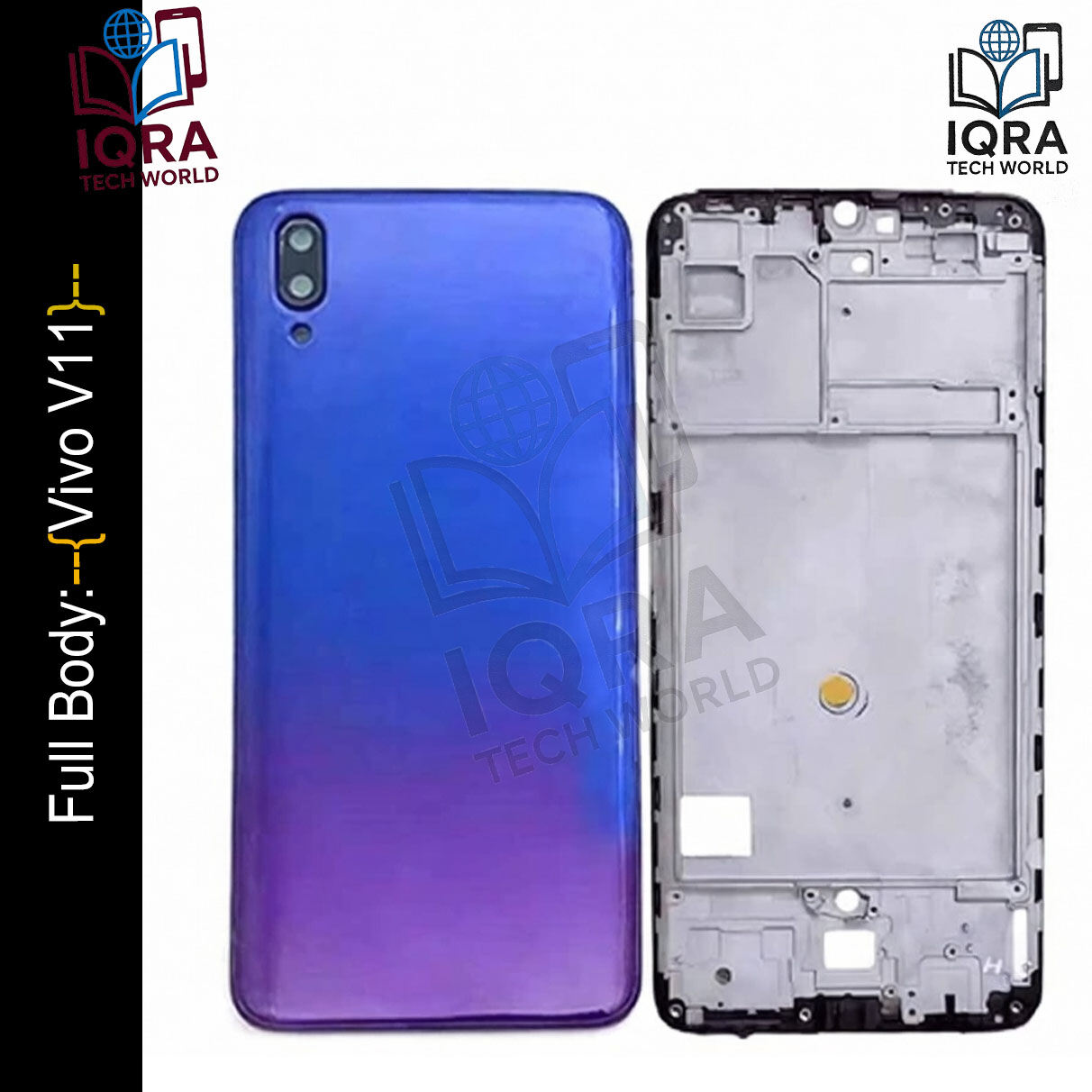 Vivo V11Full Body Housing / Middle Frame Chassis with Back Panel(Blue) Replacement Parts Price in Bangladesh - Mobile.com.bd