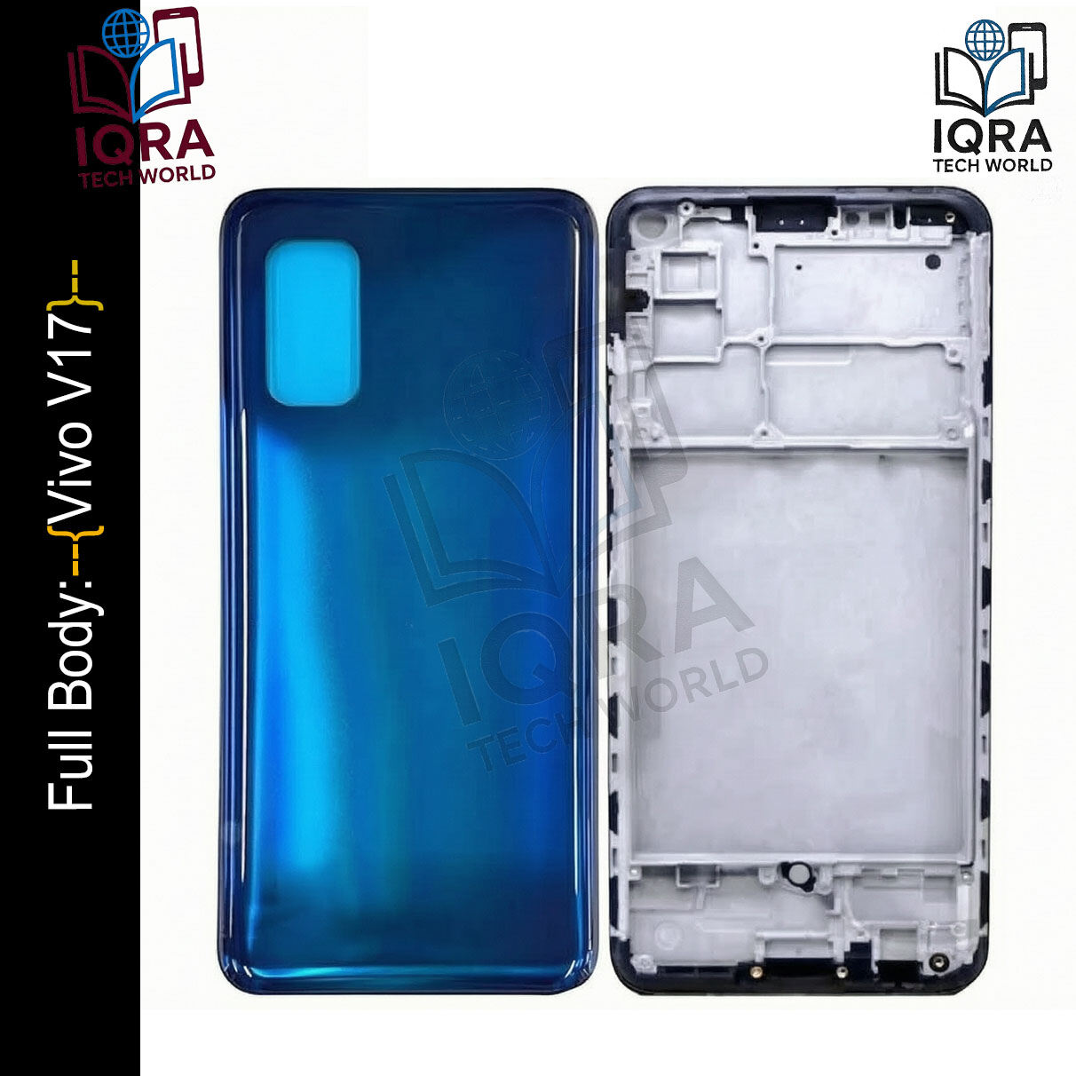 Vivo V17 Full Body Housing / Middle Frame Chassis with Back Panel(Blue) Replacement Parts Price in Bangladesh - Mobile.com.bd