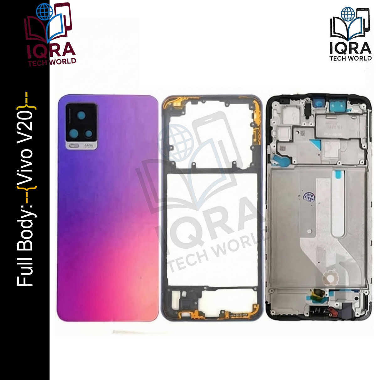 Realme Vivo V20 Full Body Housing / Middle Frame Chassis with Back Panel Replacement Parts Price in Bangladesh - Mobile.com.bd