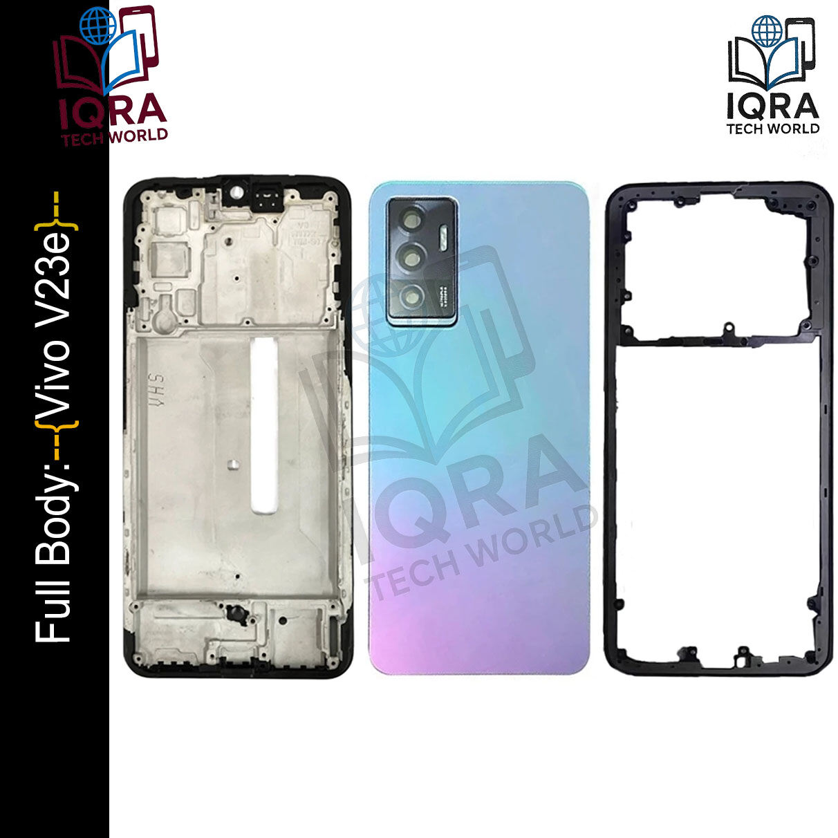 Vivo V23e Full Body Housing / Middle Frame Chassis with Back Panel (Blue) Replacement Parts Price in Bangladesh - Mobile.com.bd