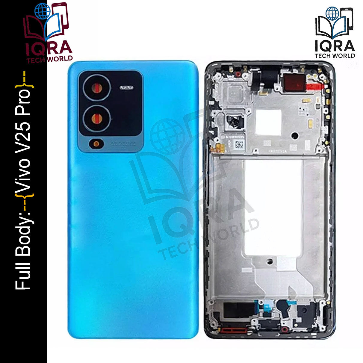 Vivo V25 Pro Full Body Housing / Middle Frame Chassis with Back Panel(Blue) Replacement Parts Price in Bangladesh - Mobile.com.bd