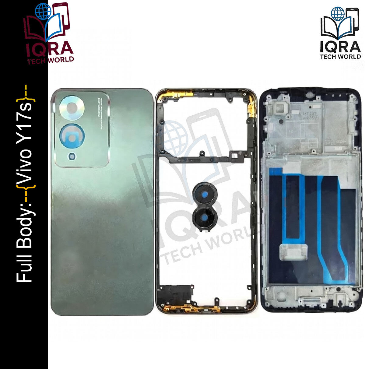 Vivo Y17s Full Body Housing / Middle Frame Chassis with Back Panel(Green) Replacement Parts Price in Bangladesh - Mobile.com.bd