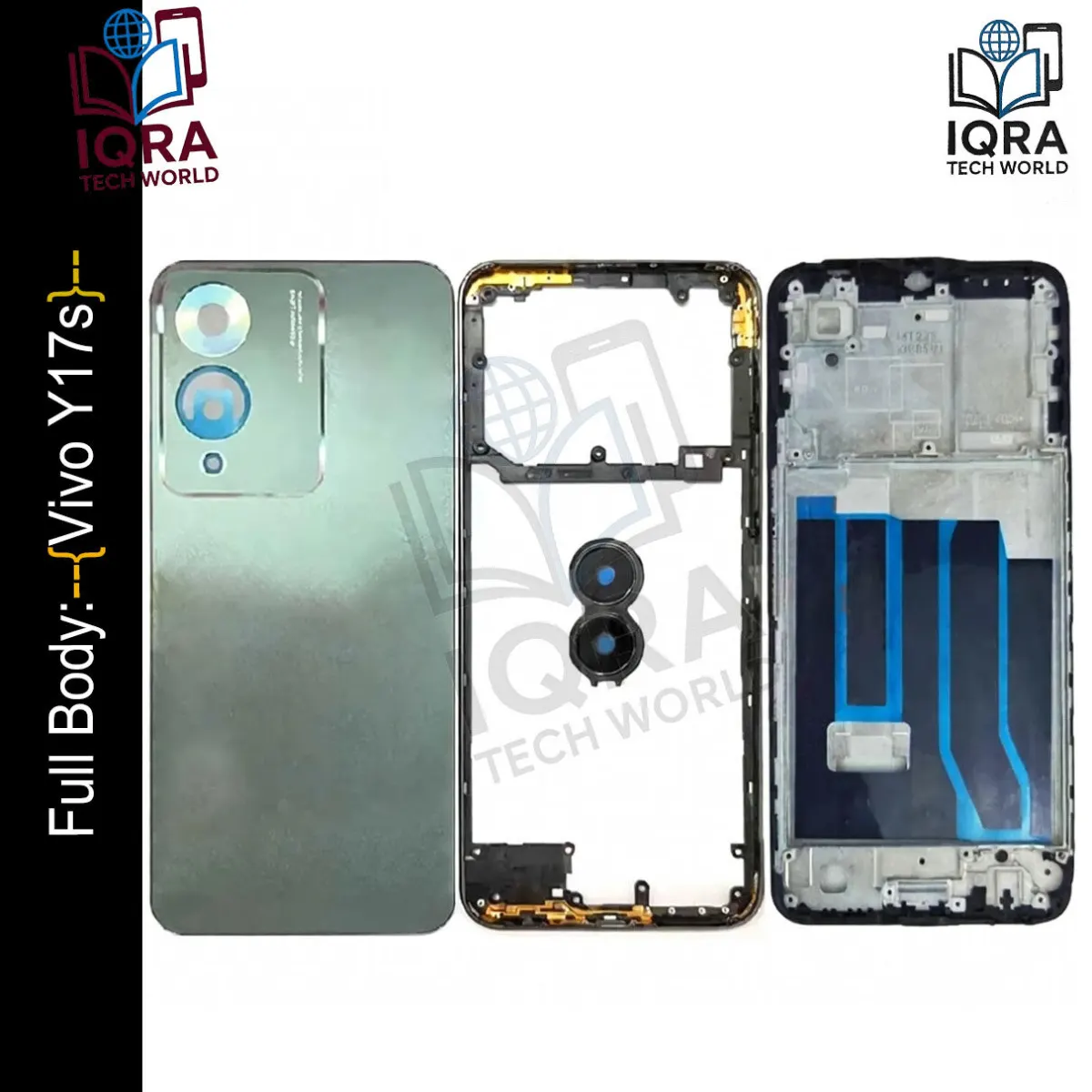 Vivo Y17s Full Body Housing / Middle Frame Chassis with Back Panel(Green) Replacement Parts Price in Bangladesh - Mobile.com.bd