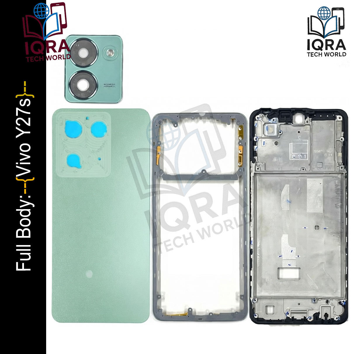 Vivo Y27s Full Body Housing / Middle Frame Chassis with Back Panel(Green) Replacement Parts Price in Bangladesh - Mobile.com.bd