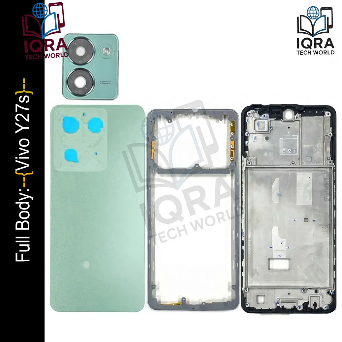 Vivo Y27s Full Body Housing / Middle Frame Chassis with Back Panel(Green) Replacement Parts Price in Bangladesh - Mobile.com.bd