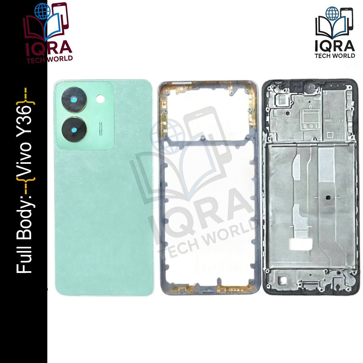 Vivo Y36 Full Body Housing / Middle Frame Chassis with Back Panel(Green) Replacement Parts Price in Bangladesh - Mobile.com.bd