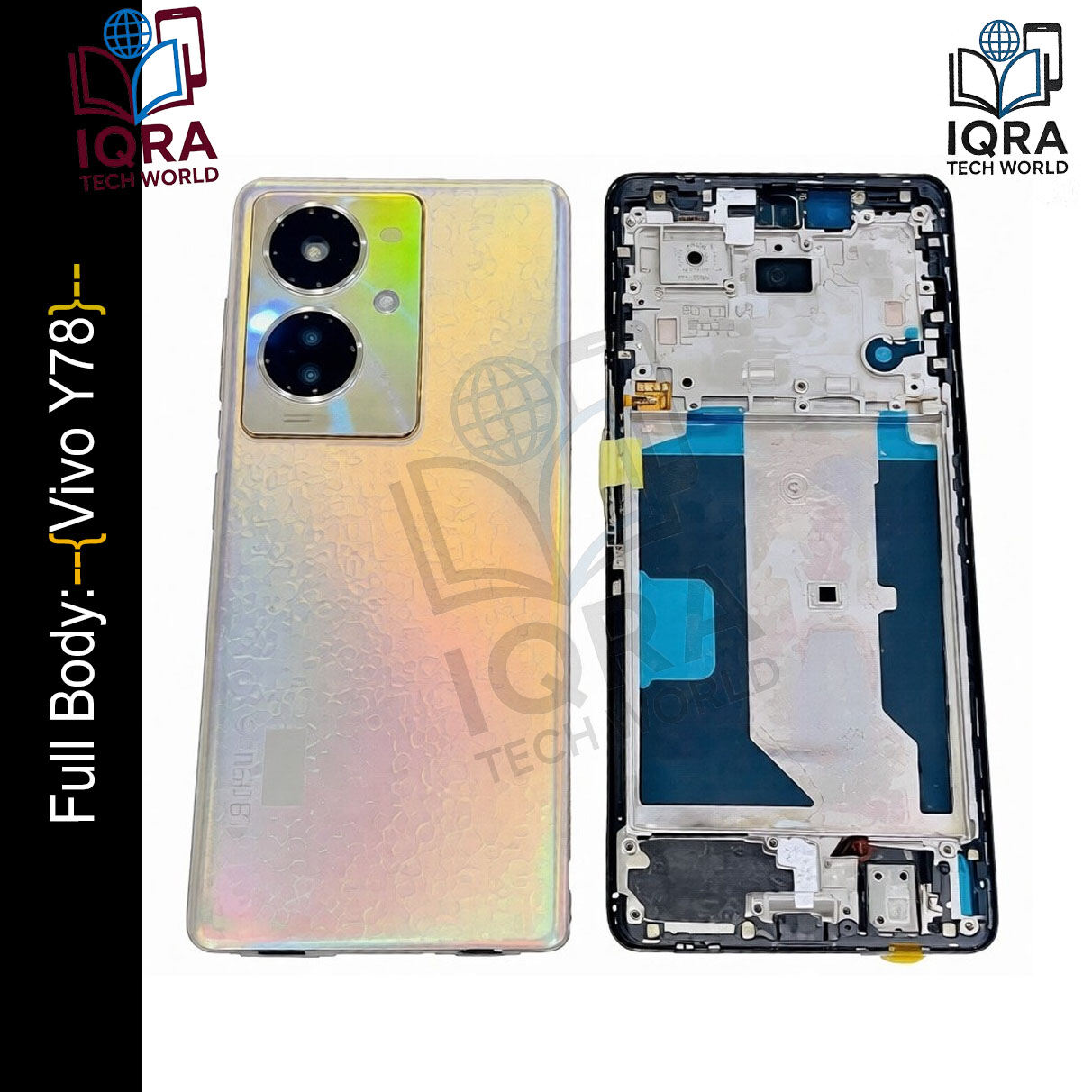 Vivo Y78 Full Body Housing / Middle Frame Chassis with Back Panel(Gold) Replacement Parts Price in Bangladesh - Mobile.com.bd