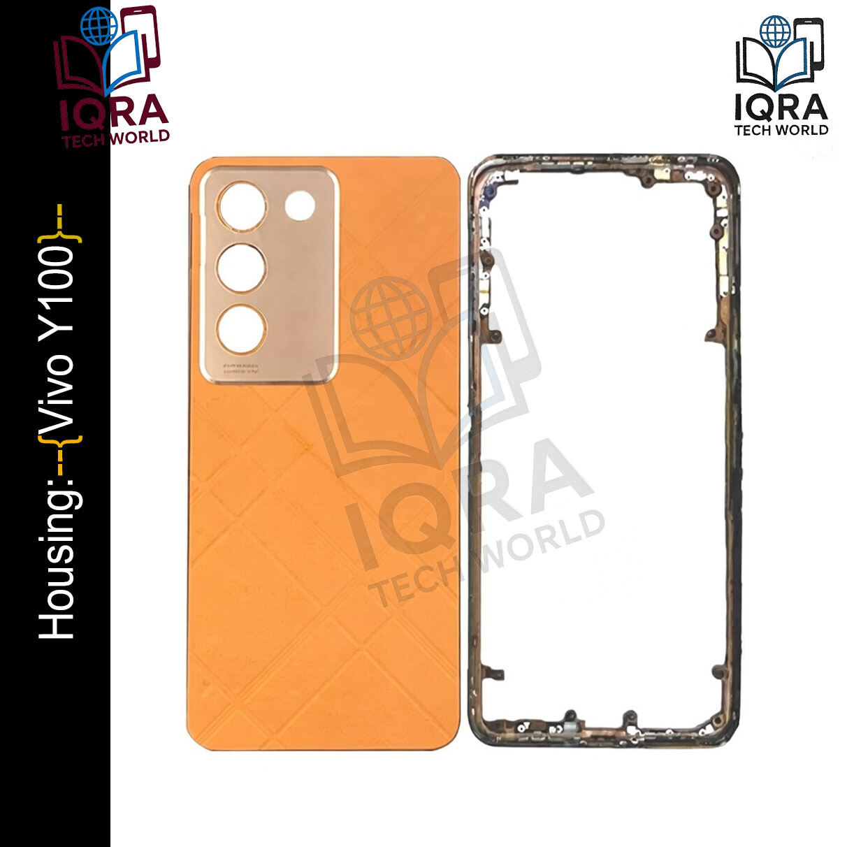 Vivo Y100 (Backshell) Back Panel with Side Frame Housing(Orange) Replacement Parts Price in Bangladesh - Mobile.com.bd