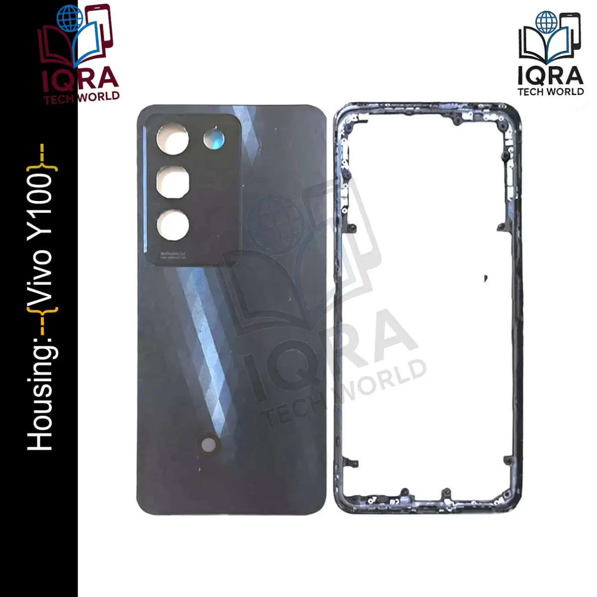 Vivo Y100 (Backshell) Back Panel with Side Frame Housing(Black) Back Panels & Housings Price in Bangladesh - Mobile.com.bd