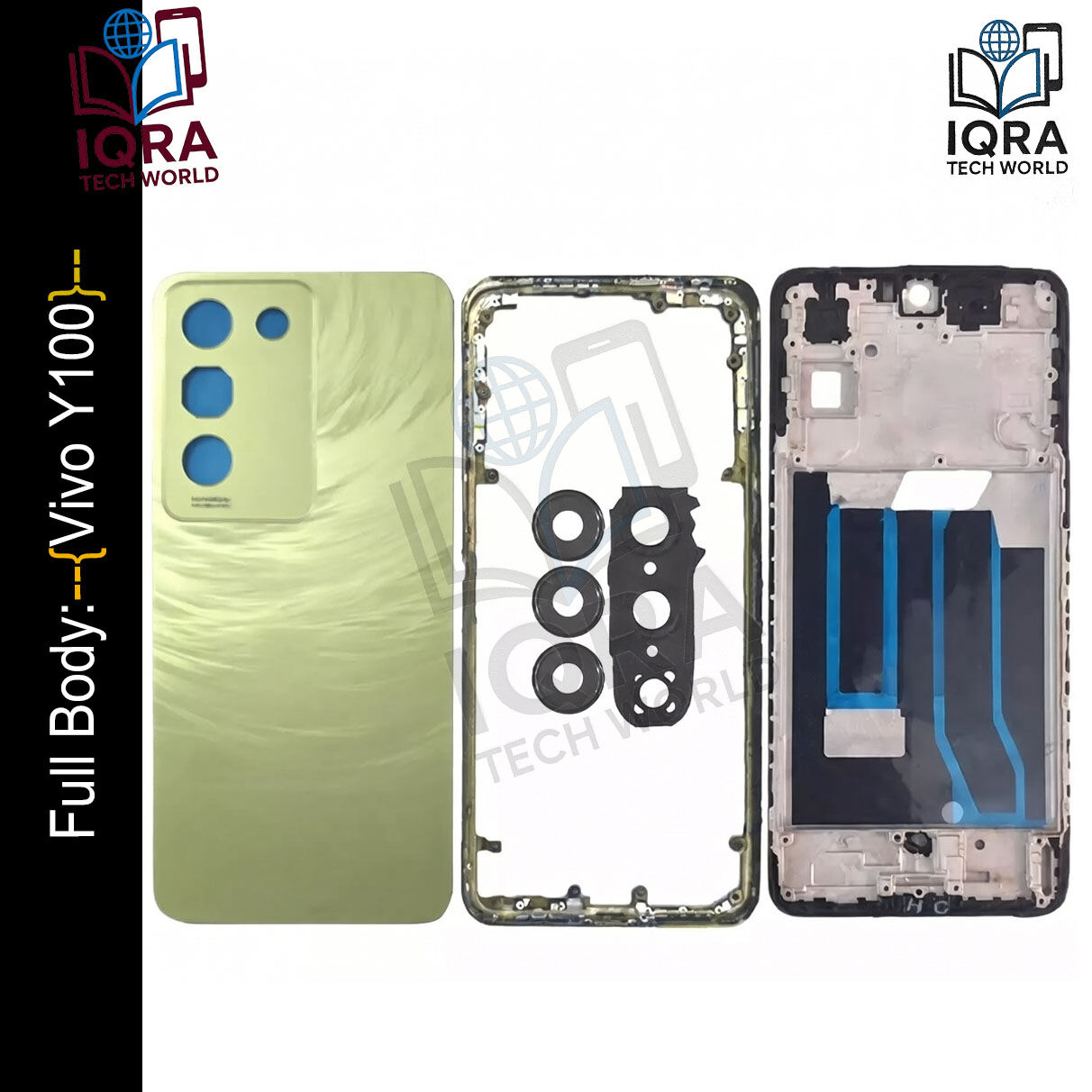 Vivo Y100 Full Body Housing / Middle Frame Chassis with Back Panel(Green) Replacement Parts Price in Bangladesh - Mobile.com.bd