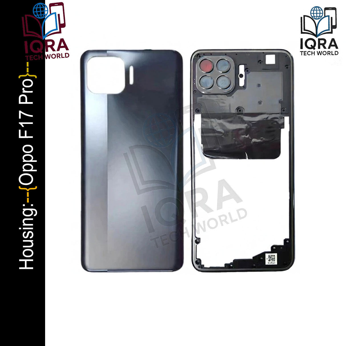 OPPO F17 Pro (Backshell) Back Panel with Side Frame Housing(Black) Replacement Parts Price in Bangladesh - Mobile.com.bd