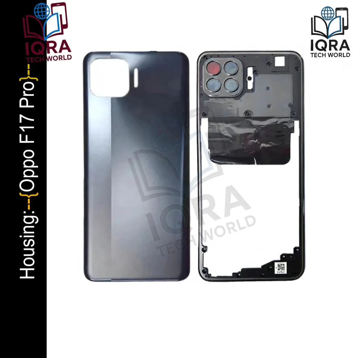OPPO F17 Pro (Backshell) Back Panel with Side Frame Housing(Black) Back Panels & Housings Price in Bangladesh - Mobile.com.bd