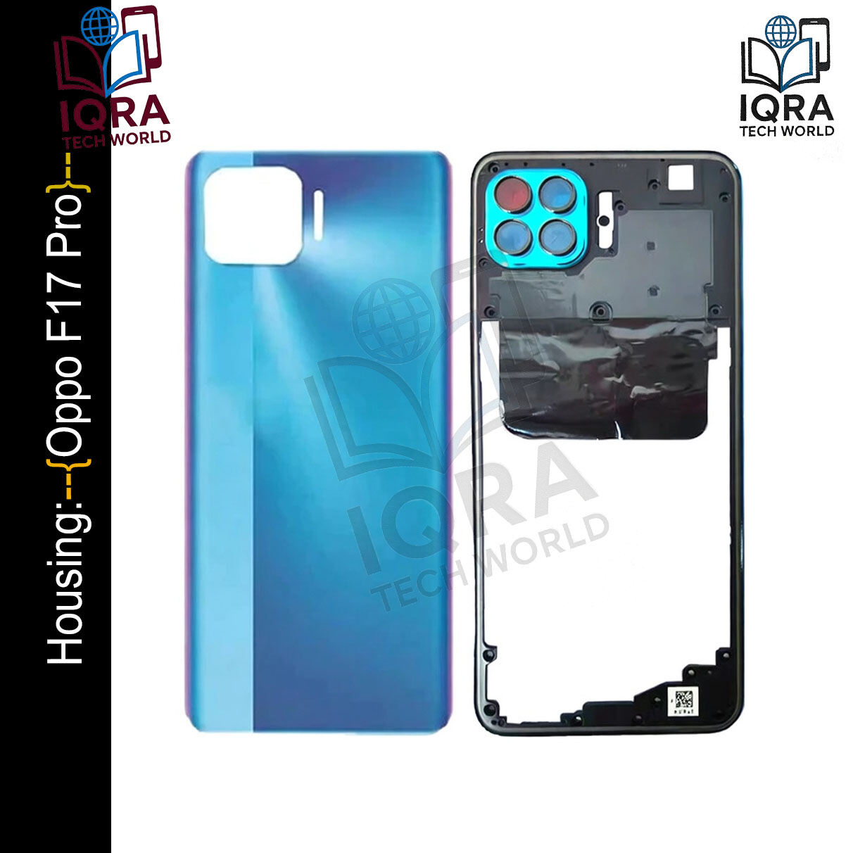 OPPO F17 Pro (Backshell) Back Panel with Side Frame Housing(Blue) Replacement Parts Price in Bangladesh - Mobile.com.bd