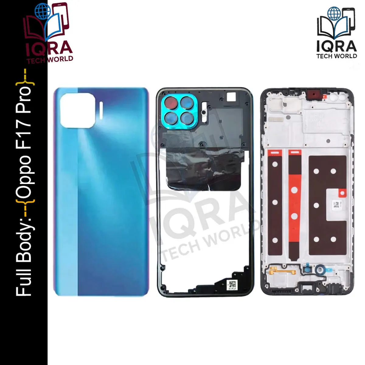 oppo F17 Pro Full Body Housing / Middle Frame Chassis with Back Panel(Blue) Replacement Parts Price in Bangladesh - Mobile.com.bd