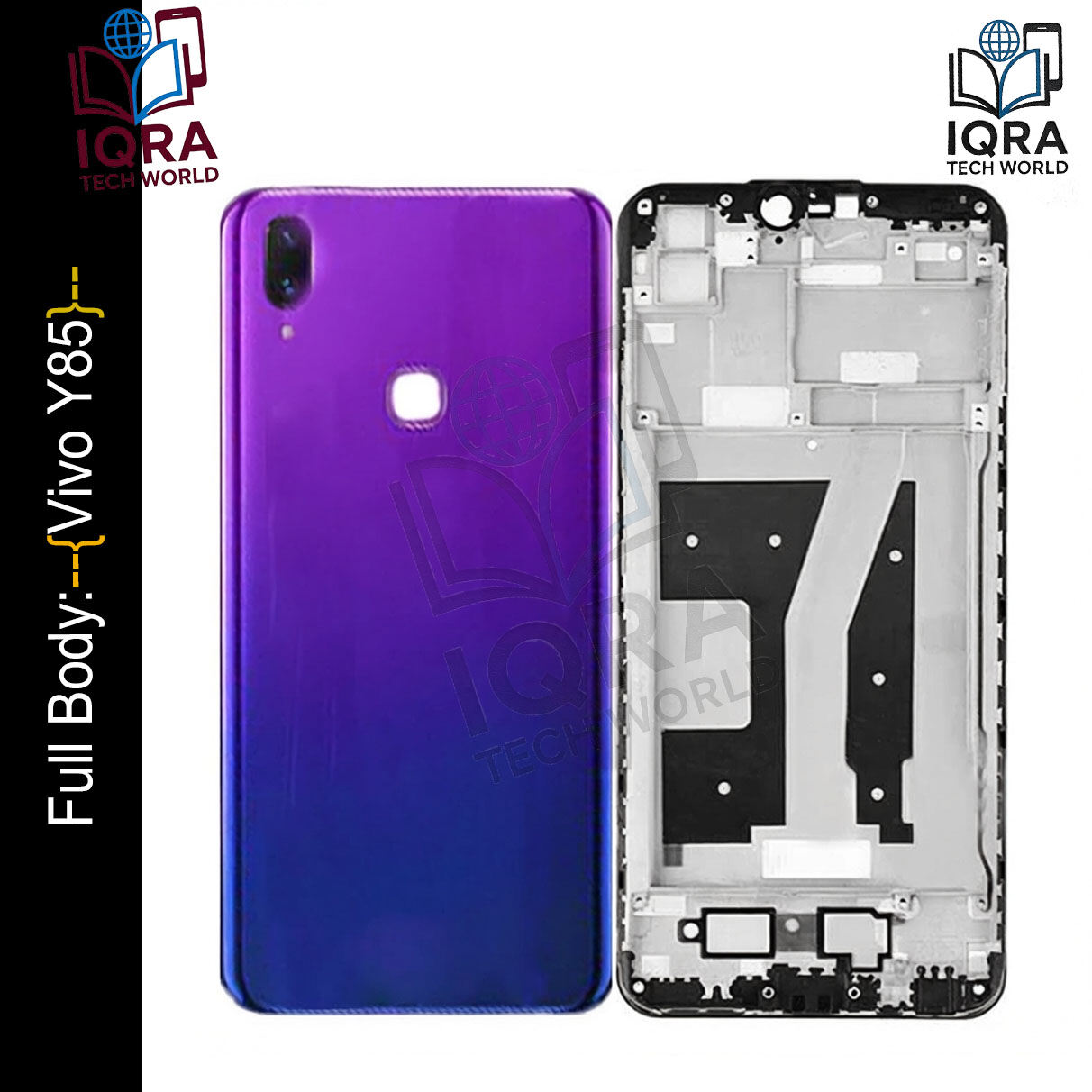Vivo Y85 Full Body Housing / Middle Frame Chassis with Back Panel(Purple) Replacement Parts Price in Bangladesh - Mobile.com.bd