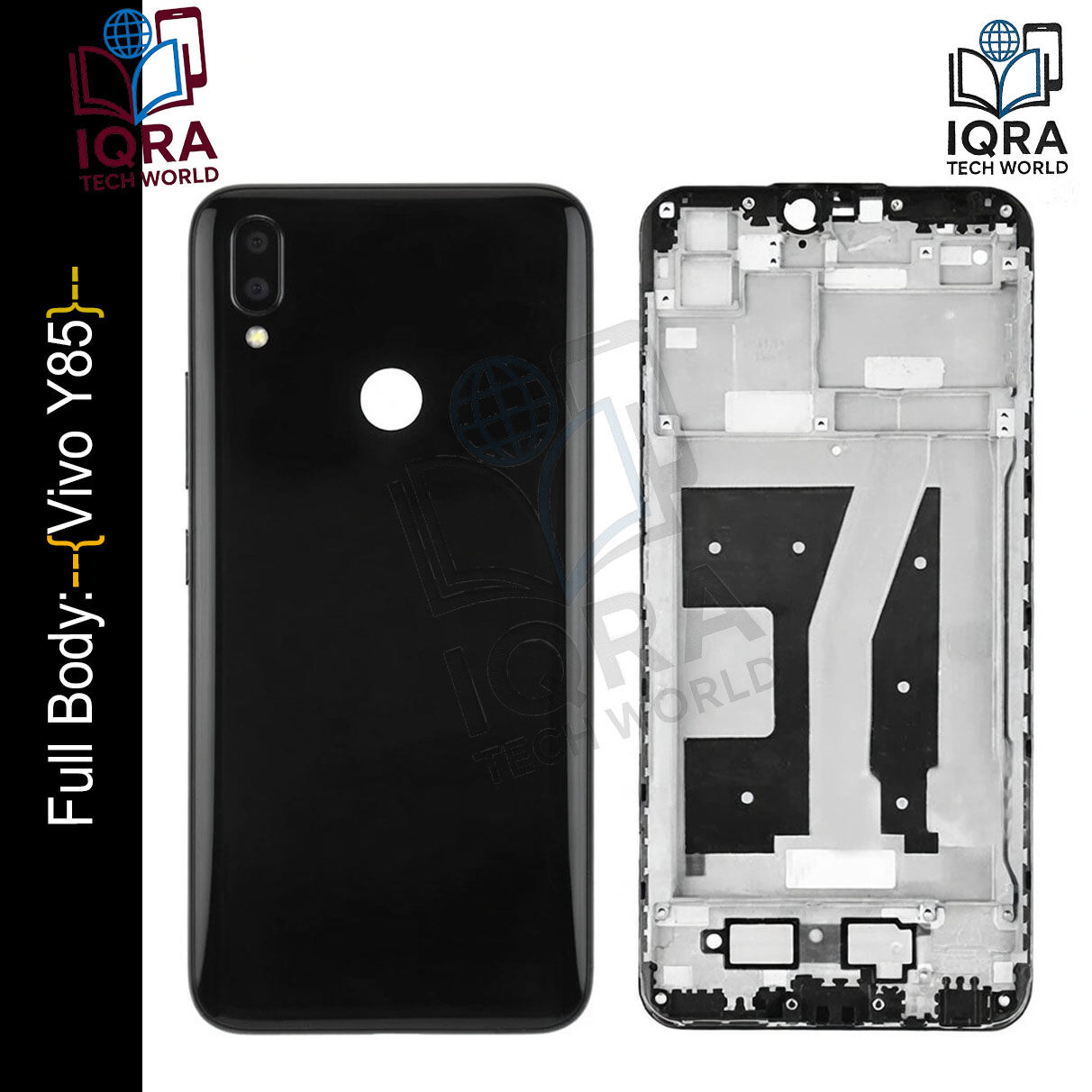 Vivo Y85 Full Body Housing / Middle Frame Chassis with Back Panel(Black) Replacement Parts Price in Bangladesh - Mobile.com.bd