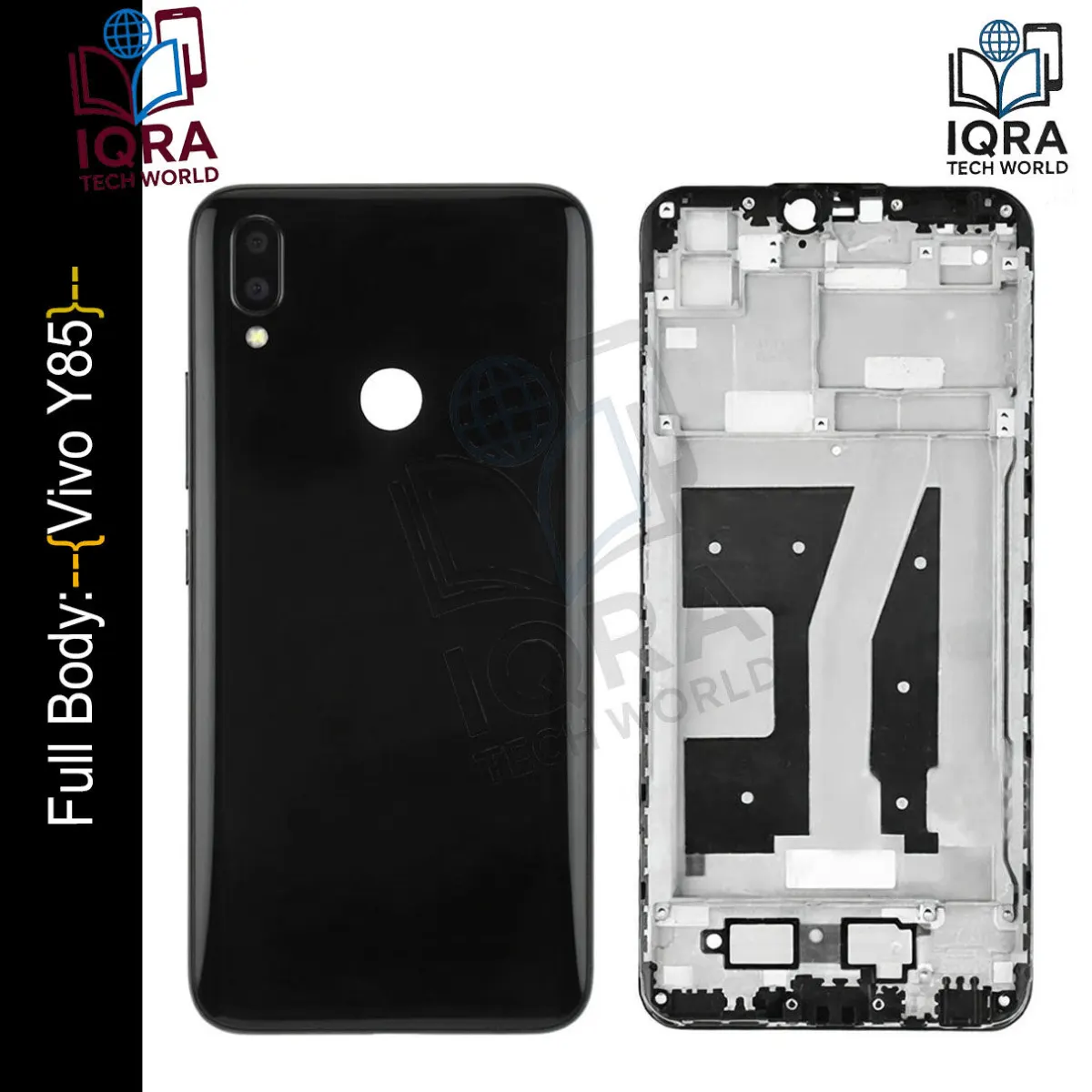 Vivo Y85 Full Body Housing / Middle Frame Chassis with Back Panel(Black) Replacement Parts Price in Bangladesh - Mobile.com.bd