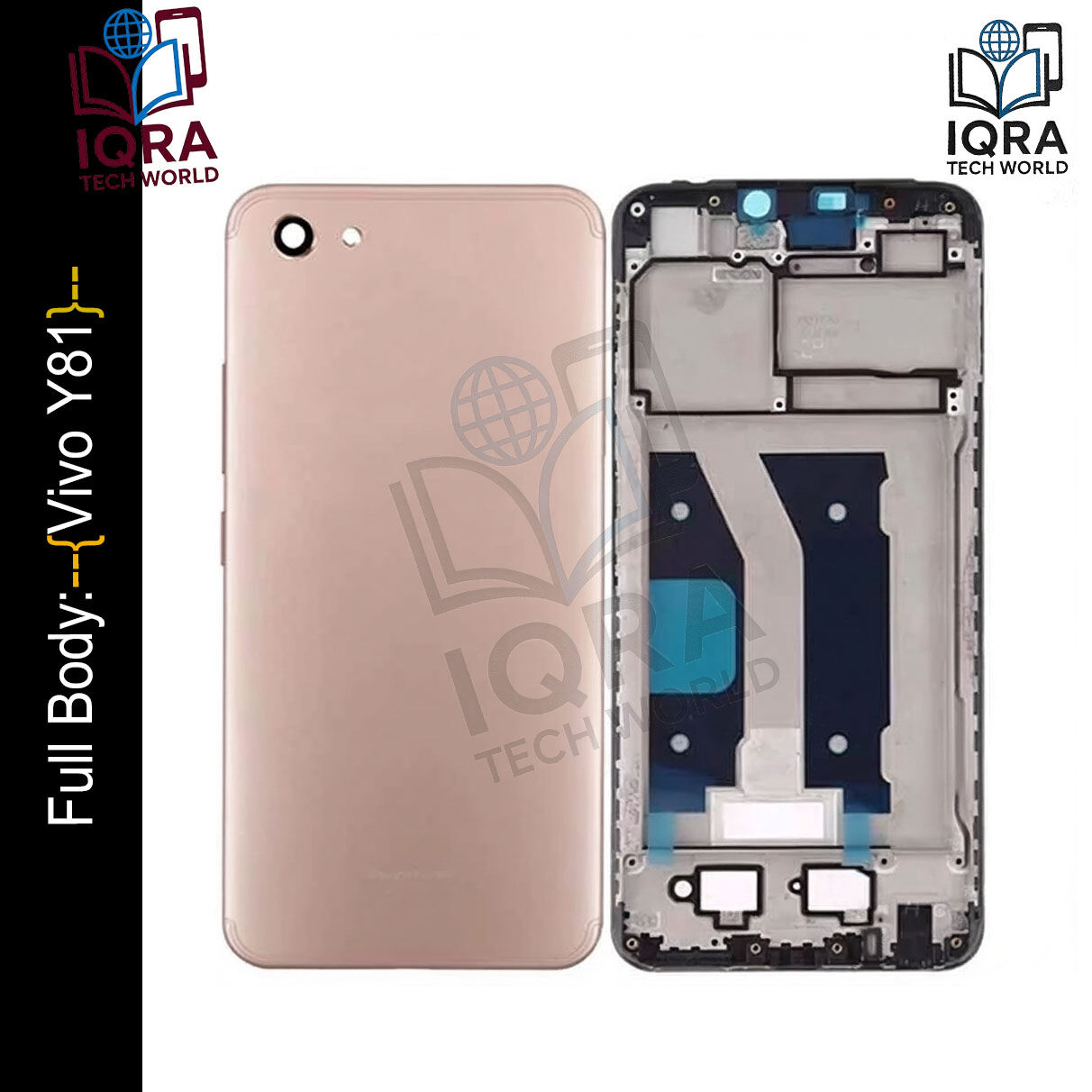 Vivo Y81 Full Body Housing / Middle Frame Chassis with Back Panel(Gold) Replacement Parts Price in Bangladesh - Mobile.com.bd