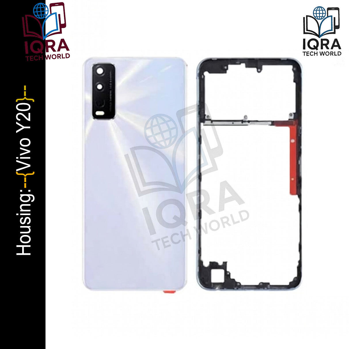 Vivo Y20 (Backshell) Back Panel with Side Frame Housing(white) Replacement Parts Price in Bangladesh - Mobile.com.bd