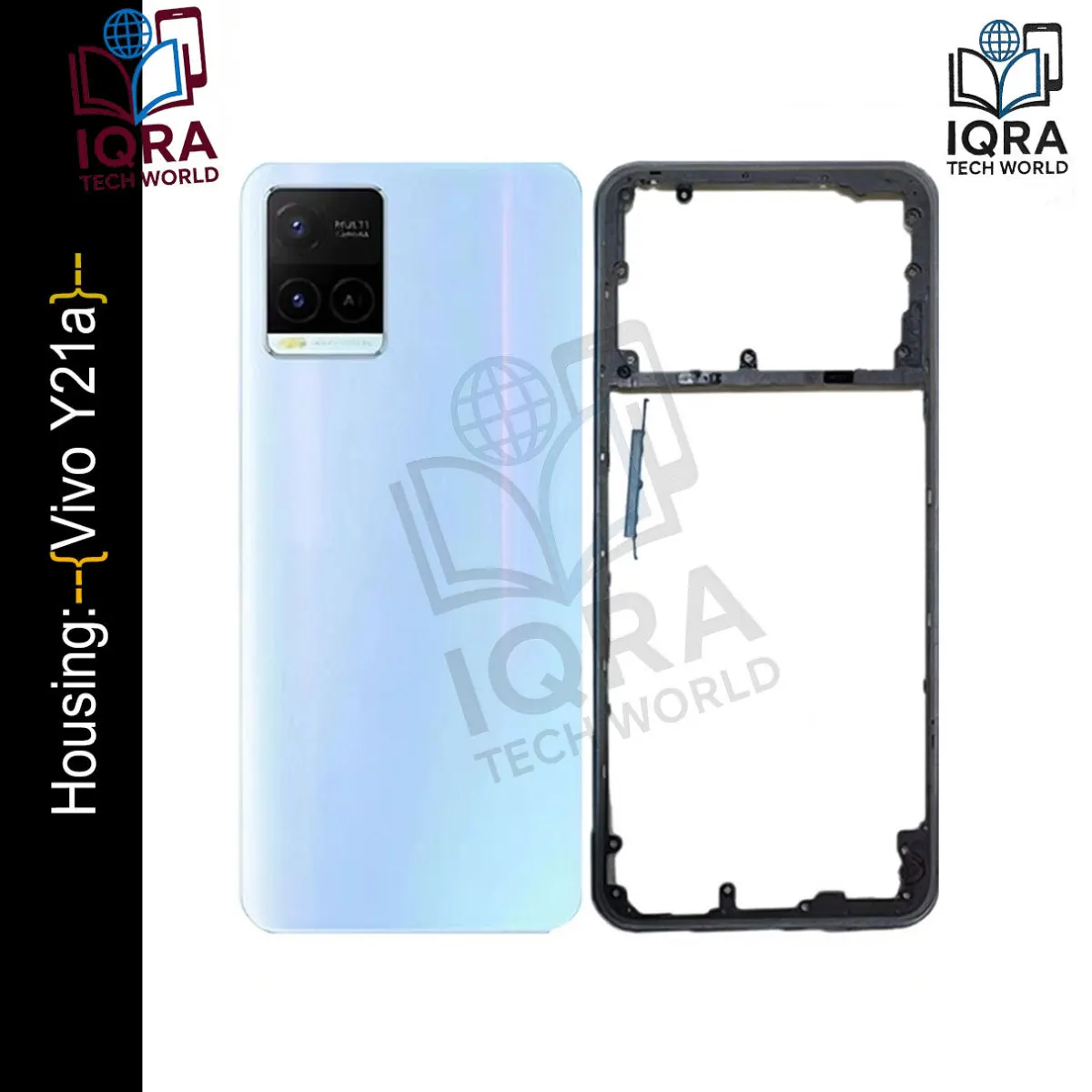Vivo Y21a (Backshell) Back Panel with Side Frame Housing(Green) Back Panels & Housings Price in Bangladesh - Mobile.com.bd