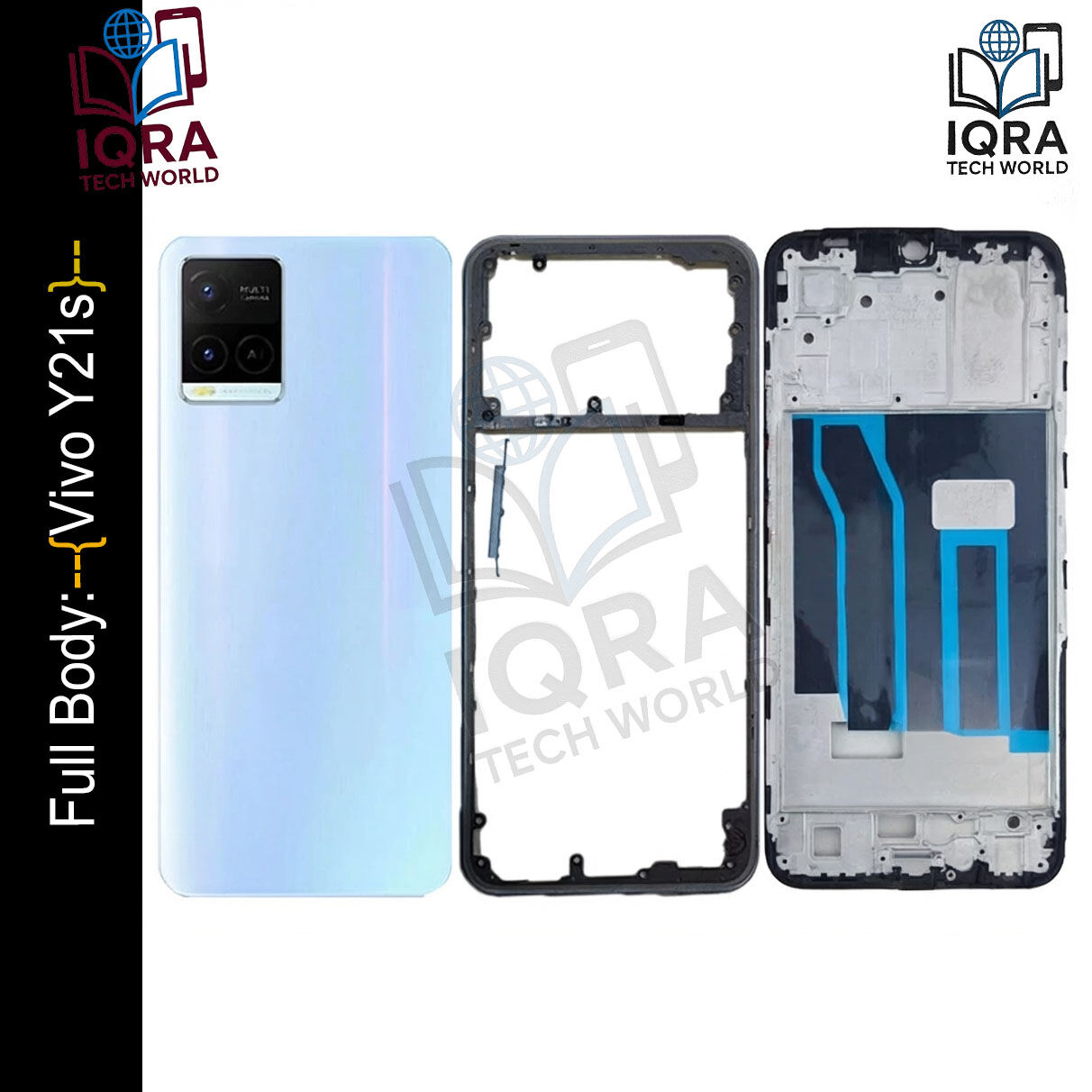 Vivo Y21s Full Body Housing / Middle Frame Chassis with Back Panel(Green) Replacement Parts Price in Bangladesh - Mobile.com.bd