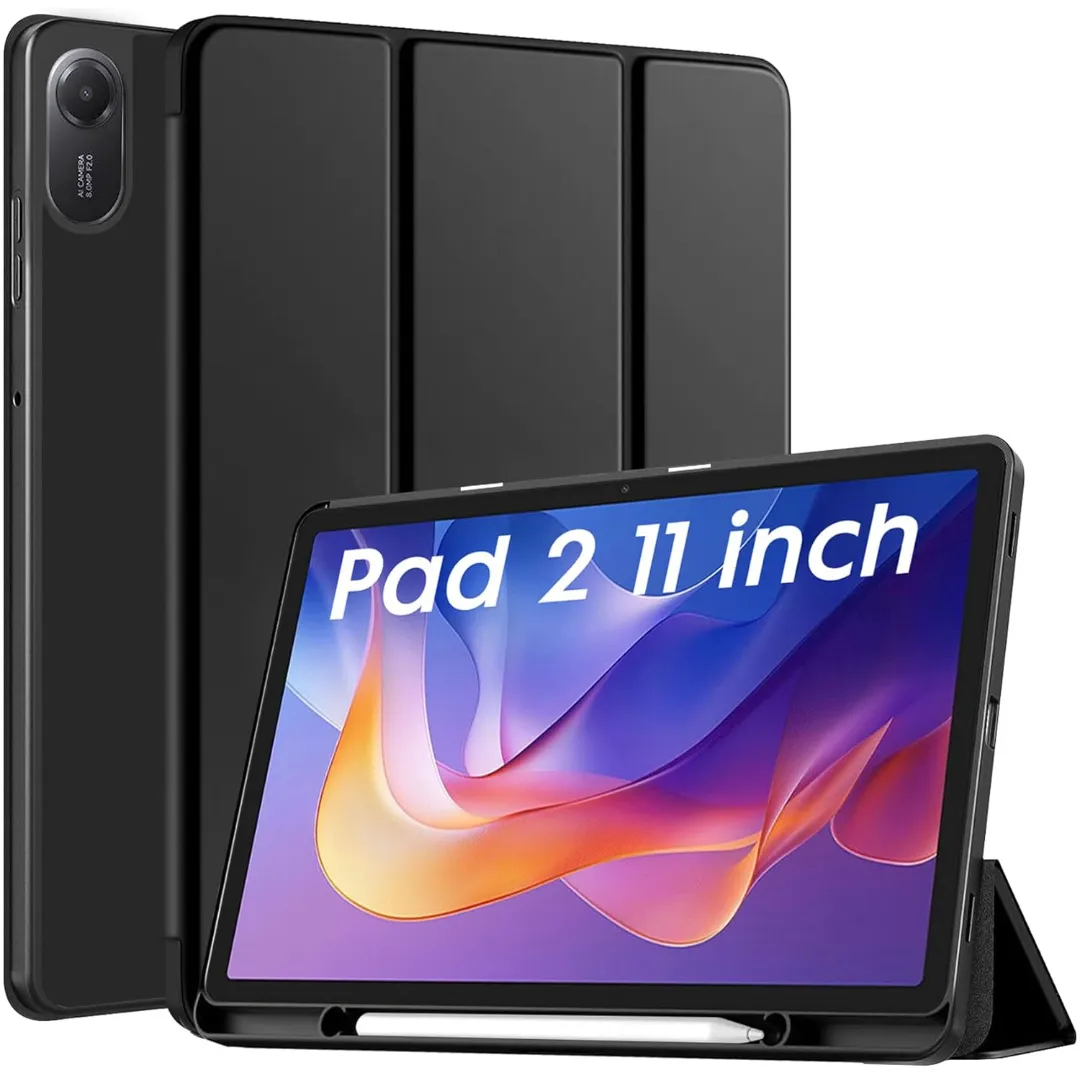 For Redmi Pad 2 Case Auto Wake Up & Sleep Tpu Leather Silicone Cover Support Charging For Coque Xiaomi Redmi Pad 2 2025 Case Cover 11 Inch With Pen Holder Phone Cases & Covers Price in Bangladesh - Mobile.com.bd