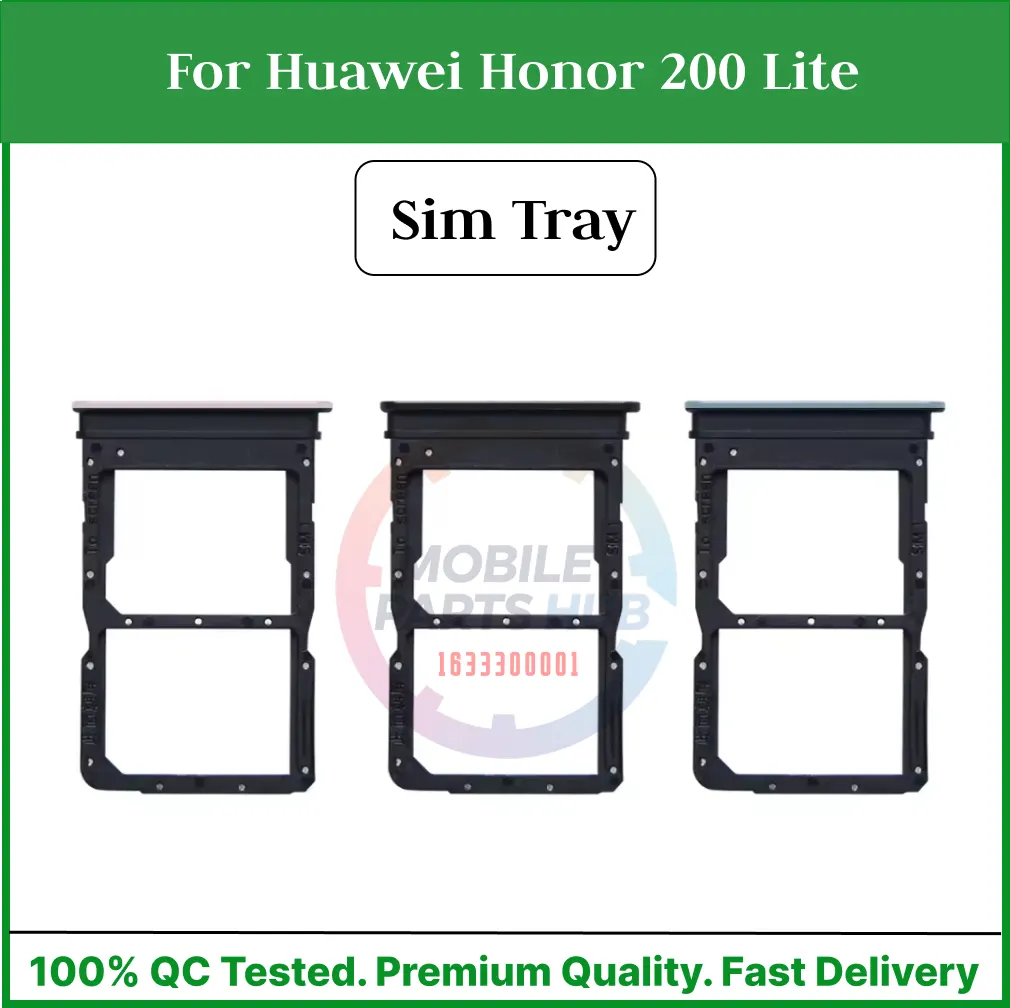 Huawei Honor 200 Lite Sim Tray Micro SD Card Slot with Sim Ejector Pin Replacement Part Sim Trays & Ejector Pins Price in Bangladesh - Mobile.com.bd