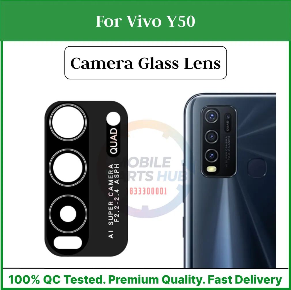 Camera Main Glass Lens for Vivo Y50 Replacement Part (Not Tempered Camera Glass Protector) Mobile Parts & Accessories Price in Bangladesh - Mobile.com.bd