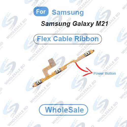 Power On/Off Button Flex Cable for Samsung Galaxy M21 (SM-M215F) (Wholesale) - Price in Bangladesh