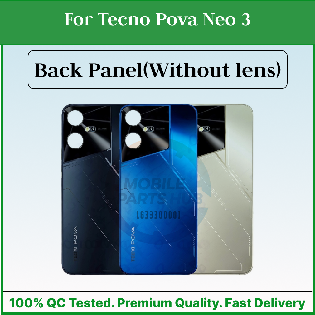 For Tecno Pova Neo 3 Back Panel/Backshell/ Casing With Logo-All Colors Available Mobile Parts & Accessories Price in Bangladesh - Mobile.com.bd