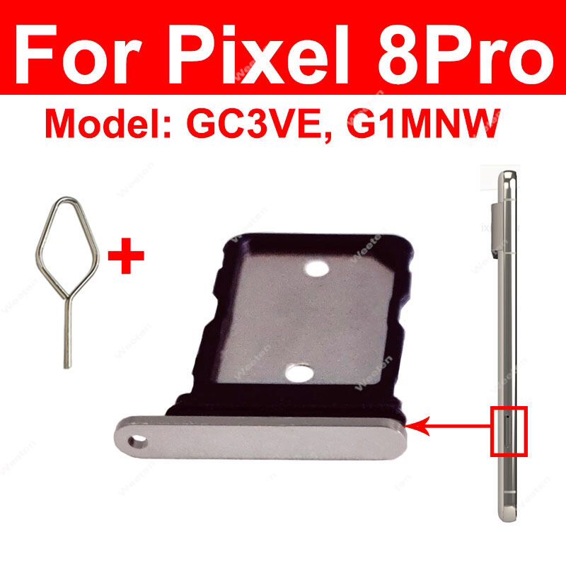 Replacement Dual Sim Tray Card Holder for Google Pixel 8 Pro Sim Slot - Price in Bangladesh