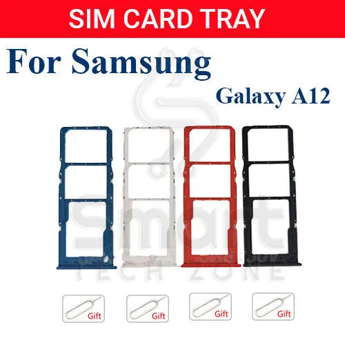 Samsung Galaxy A12 Sim Tray Micro SD Card Slot with Sim Ejector Pin Replacement Part: Sim Trays & Ejector Pins Price in Bangladesh - Mobile.com.bd
