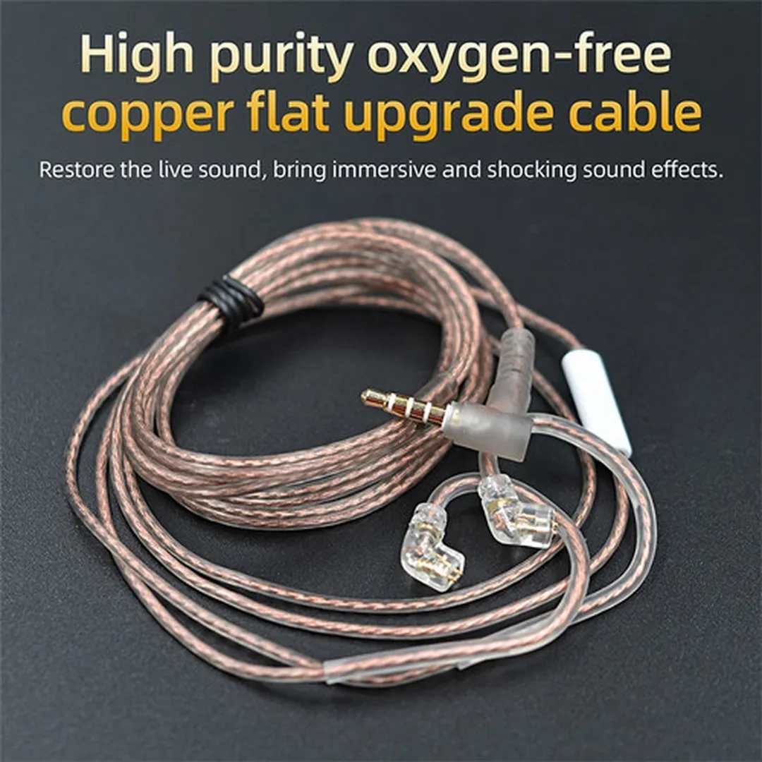 KZ Wired Earphone Cable for KZ ZSX, ZSN Pro, ZS10 Pro - With MIC Cables Price in Bangladesh - Mobile.com.bd