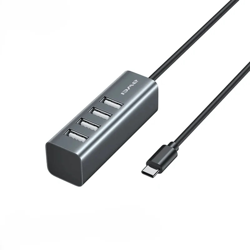 Awei CL-122T 4 Ports USB Type-C Hub Cable & Adapters Price in Bangladesh - Mobile.com.bd