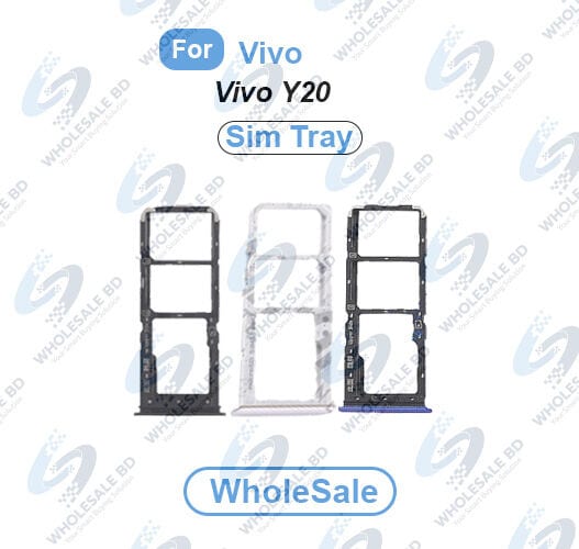 Vivo Y20 SIM Tray Replacement Slot Holder Sim Slot /SD Card Tray /Holder Card compatible with Sim Ejector Pin Replacement Parts (Wholesale) Sim Card Tray Price in Bangladesh - Mobile.com.bd