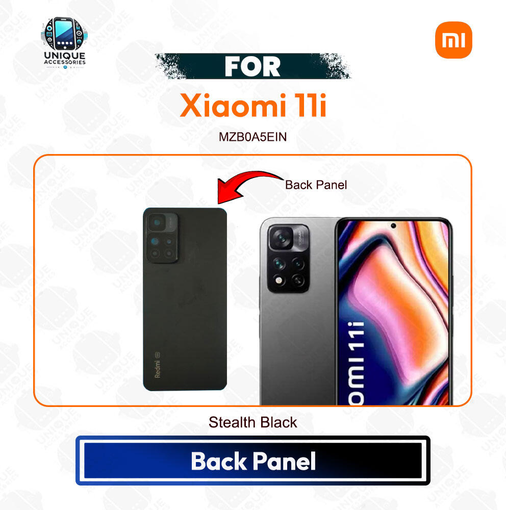 Xiaomi 11i Back Housing Frame / Back Panel / Backshell / Without Camera Glass Replacement Spare Parts Back Panels & Housings Price in Bangladesh - Mobile.com.bd