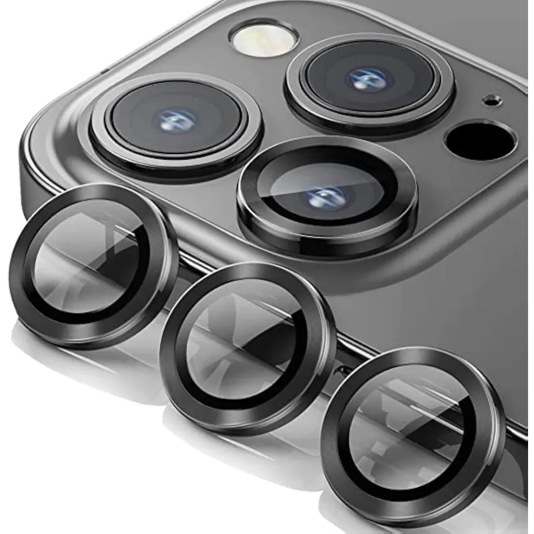 For Apple Iphone 12 Pro Max 6.7 220 Wsken Metal Anti Scratch Camera Lens Screen Protector (1 Set) Phone Cases & Covers Price in Bangladesh - Mobile.com.bd
